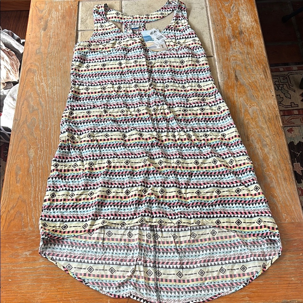 Kavu Multicolor Geometric Print Dress Jocelyn Funfetti Size Medium